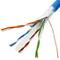 Category 6 FTP cable coil CCA 24AWG solid blue 100m