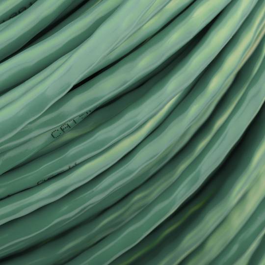 Sztywny zielony szpula na kabel sieciowy Ethernet kat. 5e UTP CCA o długości 100 m