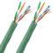 Sztywny zielony szpula na kabel sieciowy Ethernet kat. 5e UTP CCA o długości 100 m