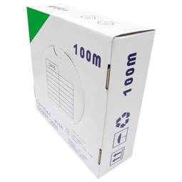 Bobina cavo categoria 5e FTP CCA 24AWG solid verde 100m
