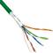 Coil cable category 5e FTP CCA 24AWG solid green 100m