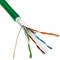 Categoria 6 FTP cavo bobina CCA 24AWG solid verde 100m