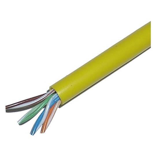 100m Rigid Yellow Cat. 5e UTP CCA Ethernet Network Cable Reel