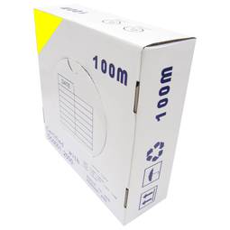 Bobina cavo categoria 5e FTP 24AWG CCA solido giallo 100m
