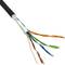 Coil câble de catégorie 5e FTP CCA 24AWG solid black 100m