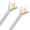 Kabel UTP Kategoria 6 24AWG CCA Sztywny biały 100m