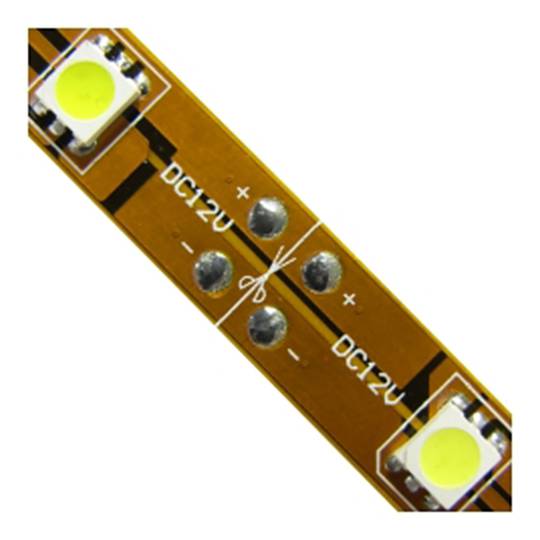 LED strip flexible 13 lm/led 30 led/m 5m IP44 warm white