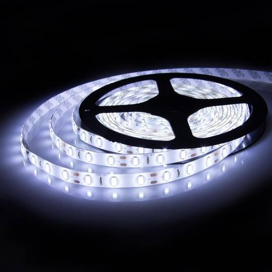 Tira de LEDs flexible 13 lm/led 60 led/m de 5m IP44 blanco intenso
