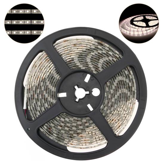 Striscia LED flessibile 13 lm/led 60 led/m 5m IP44 bianco caldo