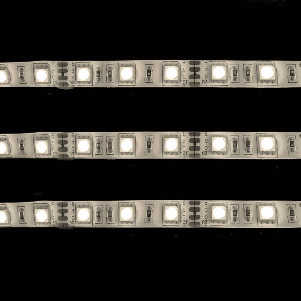 Striscia LED flessibile 13 lm/led 60 led/m 5m IP44 bianco caldo