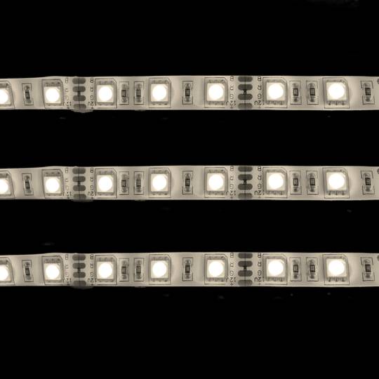 Striscia LED flessibile 13 lm/led 60 led/m 5m IP44 bianco caldo