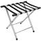 Opklapbare bagagerek voor hotel en appartement in verchroomd metaal 554 x 394 x 496 mm