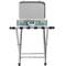 Opklapbare bagagerek voor hotel en appartement in verchroomd metaal 554 x 394 x 496 mm