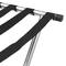 Opklapbare bagagerek voor hotel en appartement in verchroomd metaal 554 x 394 x 496 mm