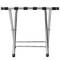 Opklapbare bagagerek voor hotel en appartement in verchroomd metaal 554 x 394 x 496 mm