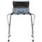 Suport de maletes plegable per a hotel i apartament en metall cromat 554 x 500 x 554 mm