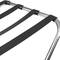 Suport de maletes plegable per a hotel i apartament en metall cromat 554 x 500 x 554 mm