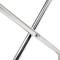 Suport de maletes plegable per a hotel i apartament en metall cromat 554 x 500 x 554 mm