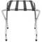 Suport de maletes plegable per a hotel i apartament en metall cromat 554 x 500 x 554 mm