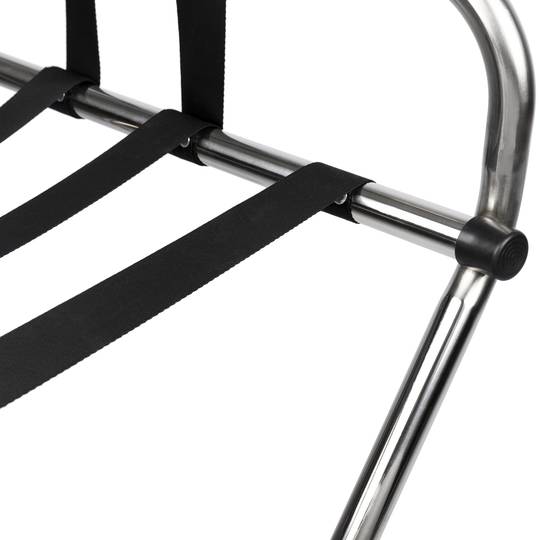 Luggage rack foldable with backrest for hotel and apartment in chromed ...