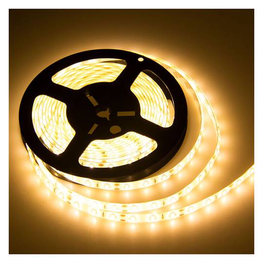 Bande flexible LED 22 lm/LED 60 LED/m 5m IP20 blanc chaud