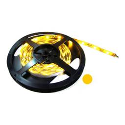 Tira de LEDs flexible 6.5 lm/led 30 led/m de 5m IP44 amarillo