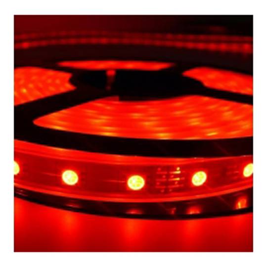 Striscia LED flessibile 6,5 lm/led 60 led/m 5m IP44 rosso
