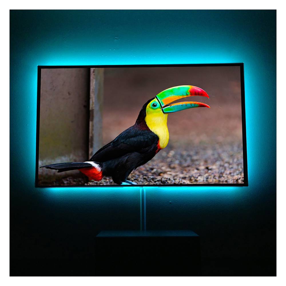 Ambient light RGB LED TV - Cablematic
