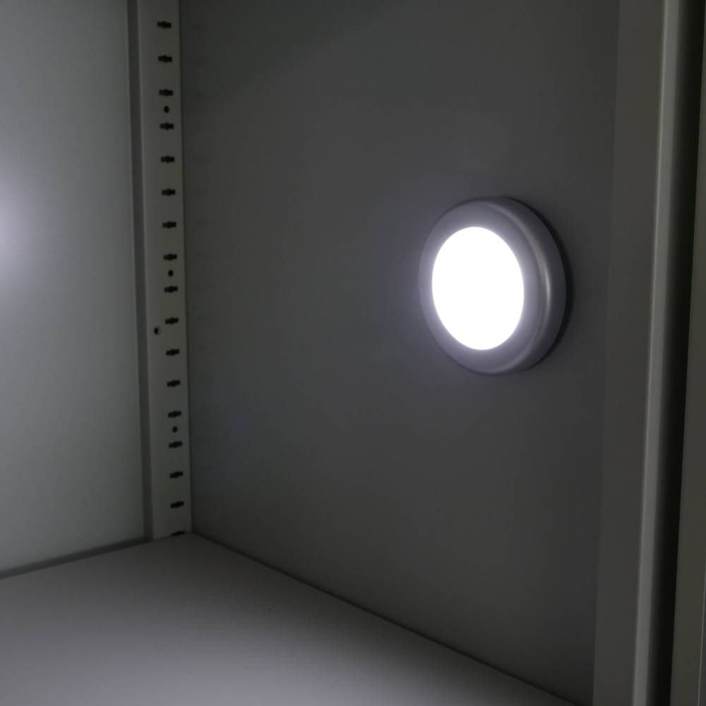 Luz LED redonda con sensor movimiento y luz por inducción para puertas e  interiores de armarios - Cablematic