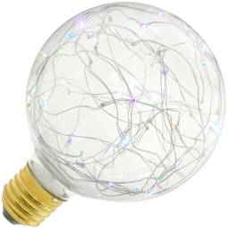 Bombilla LED fantasía G95 1.4W luz RGB