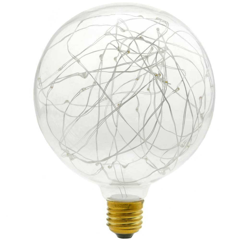 Bombilla LED fantasía G125 1.4W luz RGB variable