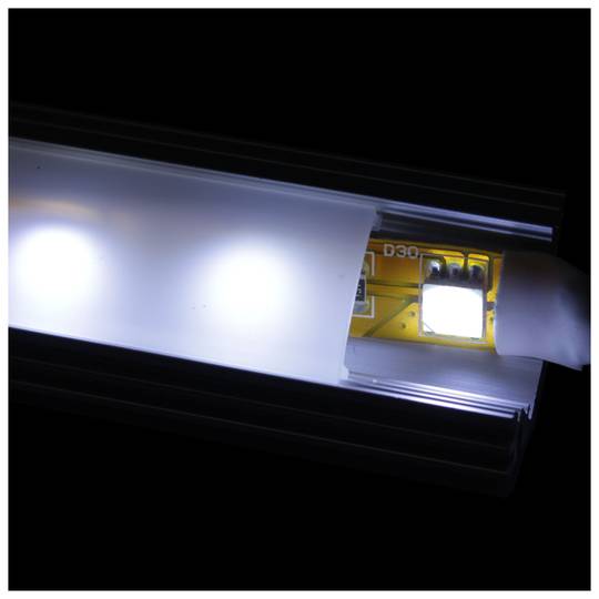 Aluminium strip voor 12mm LED strip maat 18x18x1000 mm