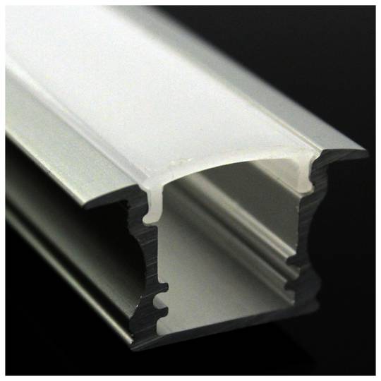 Aluminium-Streifen für 12mm LED-Streifen Größe 25x15x1000 mm