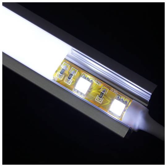 Aluminium-Streifen für 12mm LED-Streifen Größe 25x15x1000 mm