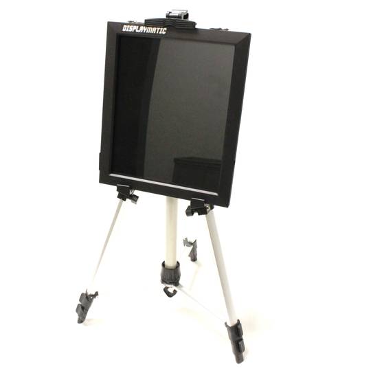 DisplayMatic LED whiteboard aluminium statief