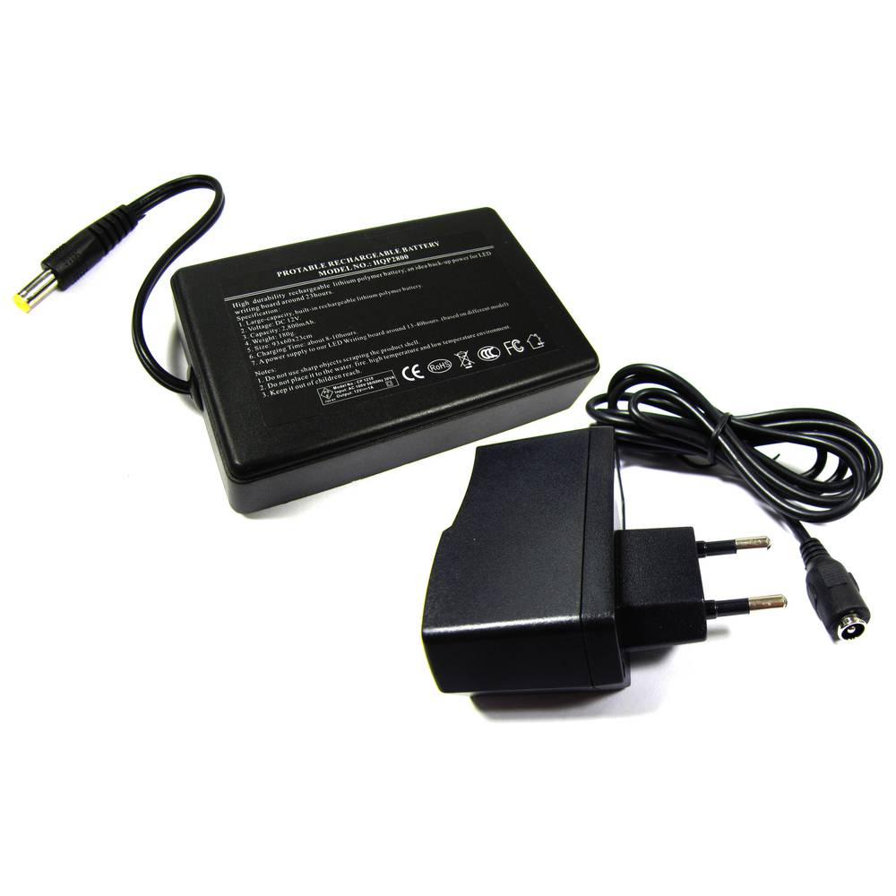 Batería externa recargable para pizarra LED de DisplayMatic