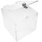 Urna scatola in metacrilato trasparente con chiave di sicurezza 15x15x15cm