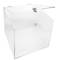 Urna scatola in metacrilato trasparente con chiave di sicurezza 24x24x24cm