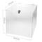 Urna scatola in metacrilato trasparente con chiave di sicurezza 24x24x24cm