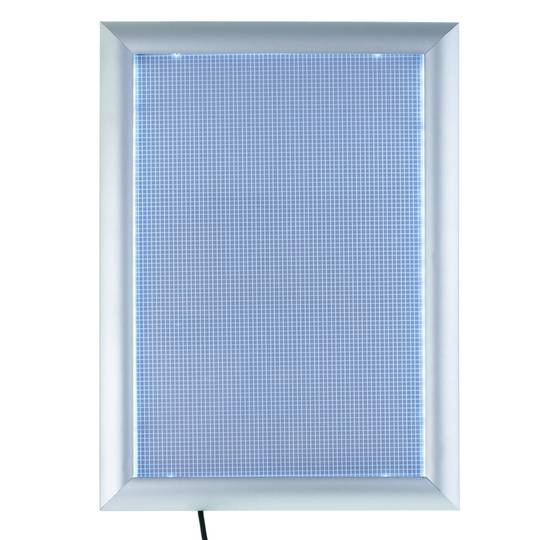 Moldura iluminada por LED A4 265x350mm para cartaz publicitário
