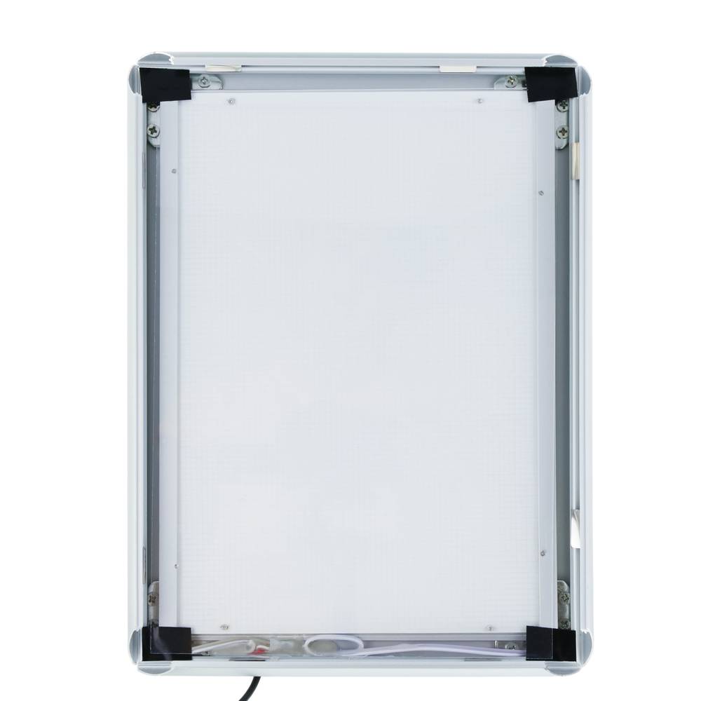Cadre carré avec éclairage LEDA0 874x1224mm pour affiche publicitaire o signe