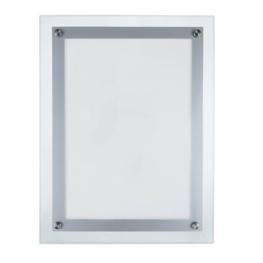 Cornice illuminata da LED acrilico A4 285x372mm per pubblicità manifesto segno