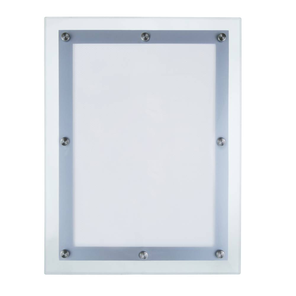 Placa de 3 mm exterior rectangular de metacrilato transparente.