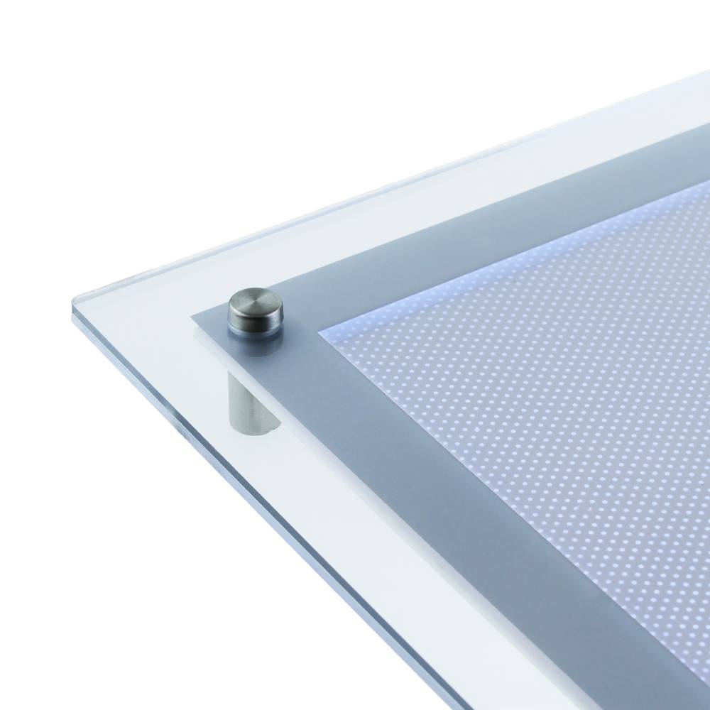 Cadre carré avec éclairage LED acrylique A0 945x1295mm pour affiche publicitaire o signe