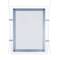 Square LED lightning frame acrylic  A4 313x365mm double-sided for advertisement poster or labeling