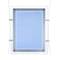Square LED lightning frame acrylic  A4 313x365mm double-sided for advertisement poster or labeling