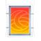 Square LED lightning frame acrylic  A4 313x365mm double-sided for advertisement poster or labeling