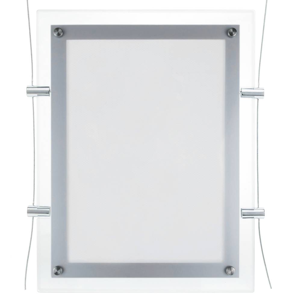 Square LED lightning frame acrylic A3 372x495mm double-sided for advertisement poster or labeling