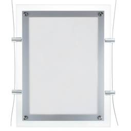 Marco cuadro iluminado por LED A3 372x495mm doble cara de metacrilato para cartel anuncio letrero
