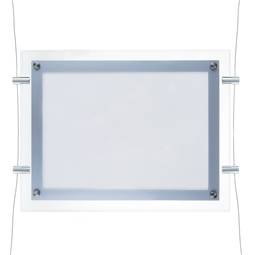 Marco cuadro iluminado por LED A3 495x372mm doble cara de metacrilato para cartel anuncio letrero